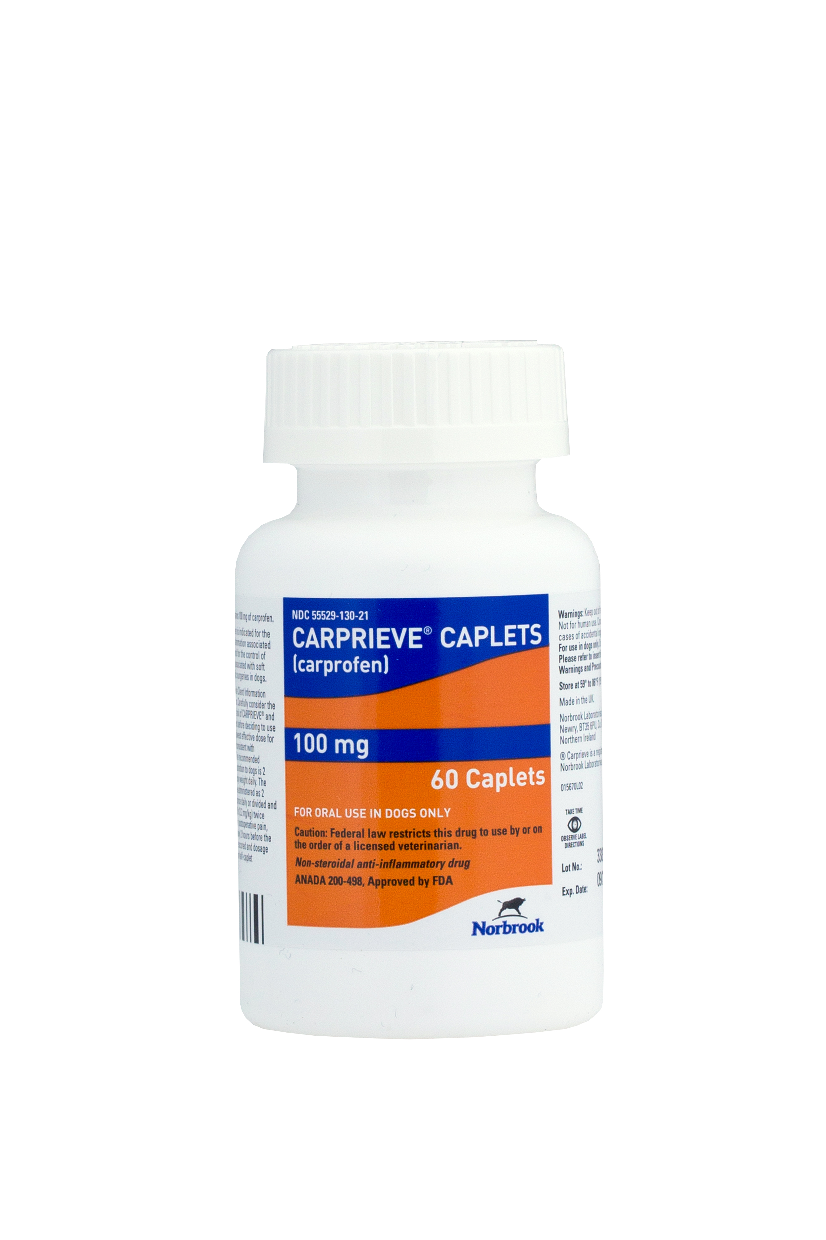 CARPRIEVE 100MG x 60 Caplets  [carprofen] EXP 9/24